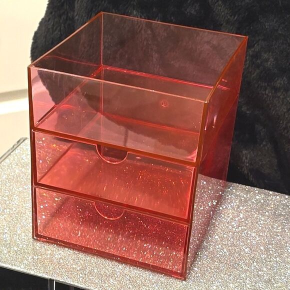 At Home Neon Pink 2-Drawer Storage Organizer - Picture 7 of 11